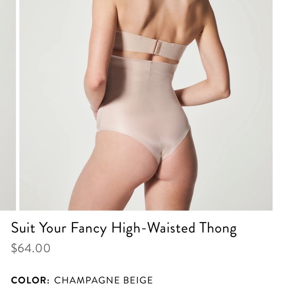 Spanx, Suit your fancy thong, beige, medium - Picture 2 of 3